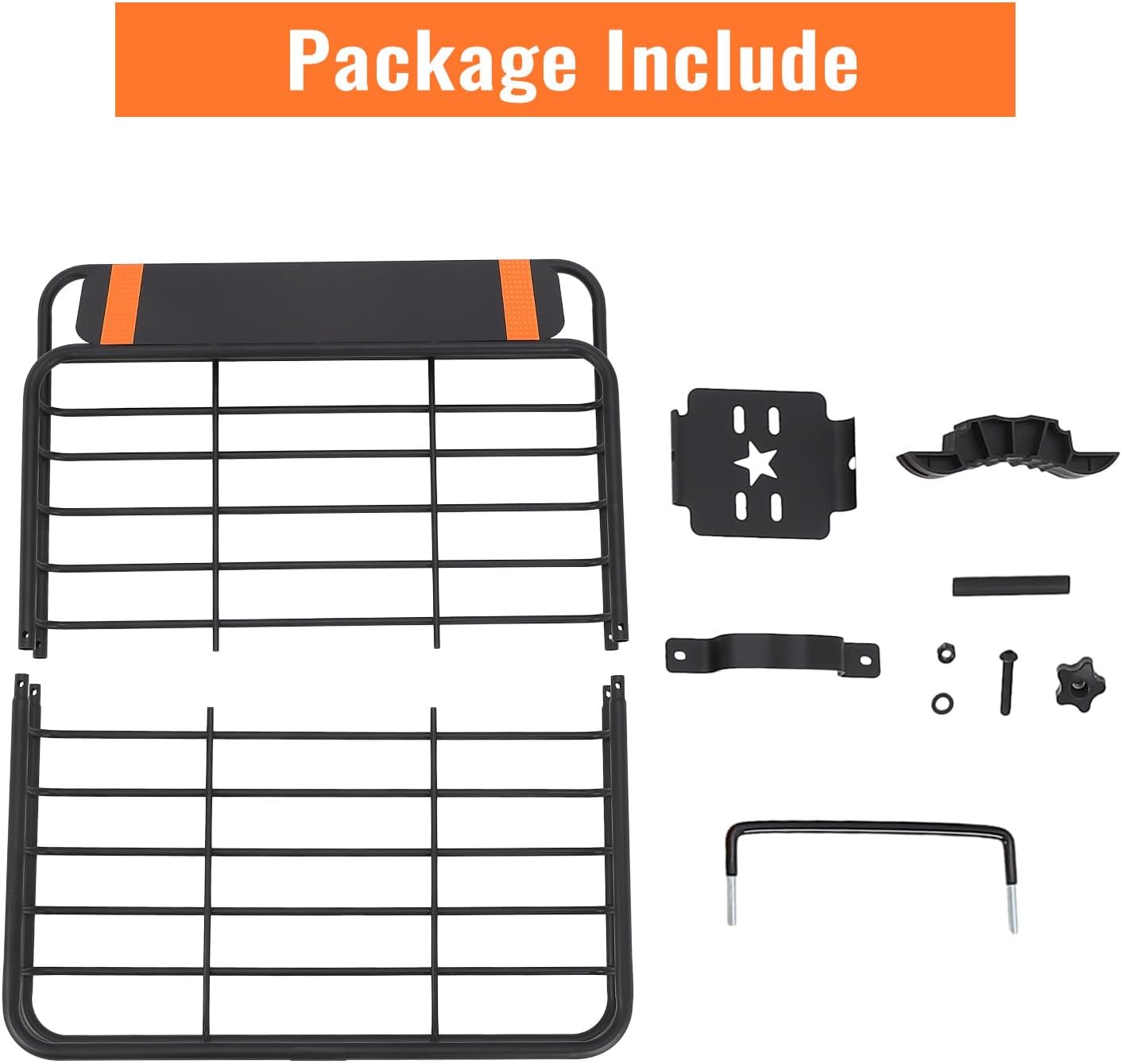 51''x36''x5'' Roof Rack Basket, Cargo Carrier with Extension Black Car Top Luggage Holder, 200LBS Heavy Duty, Carrier Basket for SUV, Truck or RV Camping Storage Steel Construction