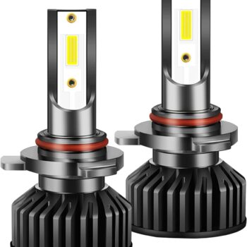 LED Headlights with Built-In Driver, 6000K White Light, 2 Pieces