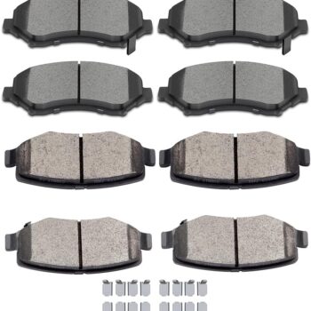 8 Pieces Full Set Front & Rear Brake Pads
