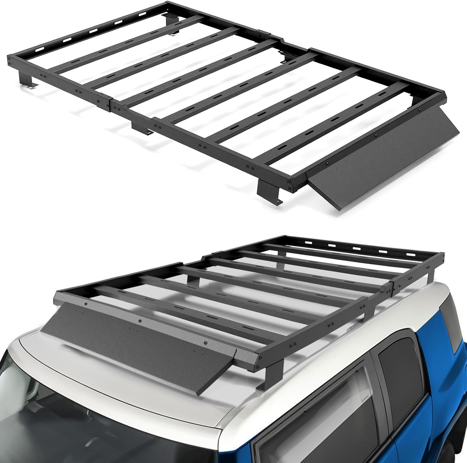 Rooftop Pickup Truck Cargo Carrier Top Luggage Storage Holder Cross Bars