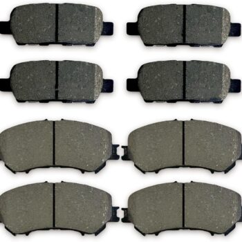 8Pcs Front and Rear Brake Pad Replacement Parts