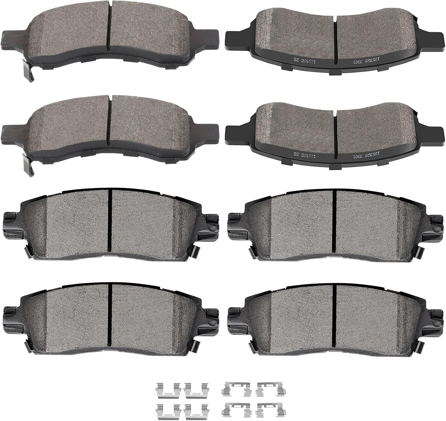 All-in-One 8 Pieces Brake Pad Replacement Kit